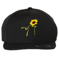 8647 Subtle Political Statement 86 47 Cat Sunflower Wool Snapback Cap