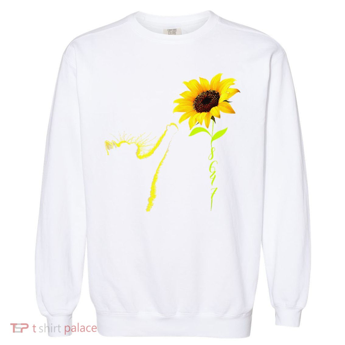 8647 Subtle Political Statement 86 47 Cat Sunflower Garment-Dyed Sweatshirt