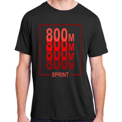 800m Sprint Track & Field Sprinter Athlete Red Adult ChromaSoft Performance T-Shirt