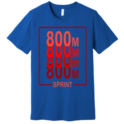 800m Sprint Track & Field Sprinter Athlete Red Premium T-Shirt