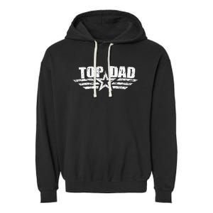 80s Top Dad Fathers Day Gift from Daughter Son Wife Garment-Dyed Fleece Hoodie