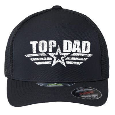 80s Top Dad Fathers Day Gift from Daughter Son Wife Flexfit Unipanel Trucker Cap