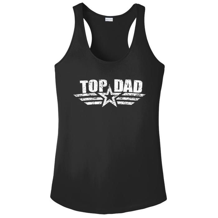 80s Top Dad Fathers Day Gift from Daughter Son Wife Ladies PosiCharge Competitor Racerback Tank