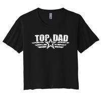 80s Top Dad Fathers Day Gift from Daughter Son Wife Women's Crop Top Tee