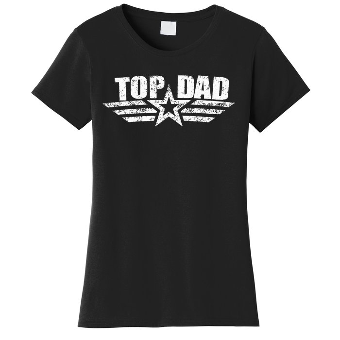 80s Top Dad Fathers Day Gift from Daughter Son Wife Women's T-Shirt