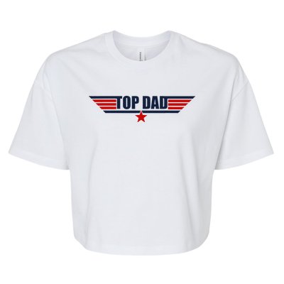 80s Top Dad Fathers Day Gift From Daughter Son Wife Bella+Canvas Jersey Crop Tee