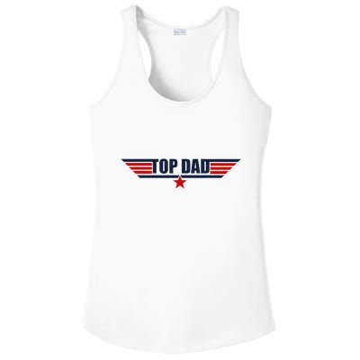 80s Top Dad Fathers Day Gift From Daughter Son Wife Ladies PosiCharge Competitor Racerback Tank