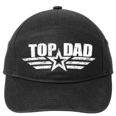 80s Top Dad Fathers Day Gift From Daughter Son Kids Wife 7-Panel Snapback Hat