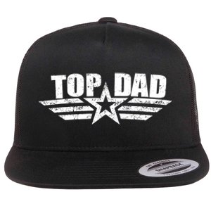 80s Top Dad Fathers Day Gift From Daughter Son Kids Wife Flat Bill Trucker Hat