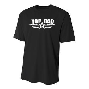 80s Top Dad Fathers Day Gift From Daughter Son Kids Wife Youth Performance Sprint T-Shirt