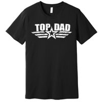 80s Top Dad Fathers Day Gift From Daughter Son Kids Wife Premium T-Shirt