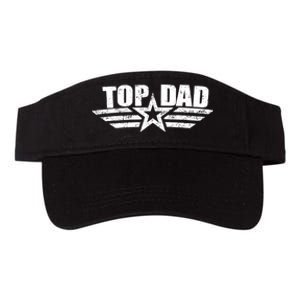 80s Top Dad Fathers Day Gift From Daughter Son Kids Wife Valucap Bio-Washed Visor