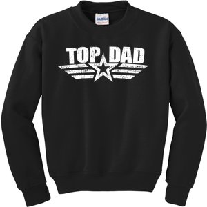 80s Top Dad Fathers Day Gift From Daughter Son Kids Wife Kids Sweatshirt