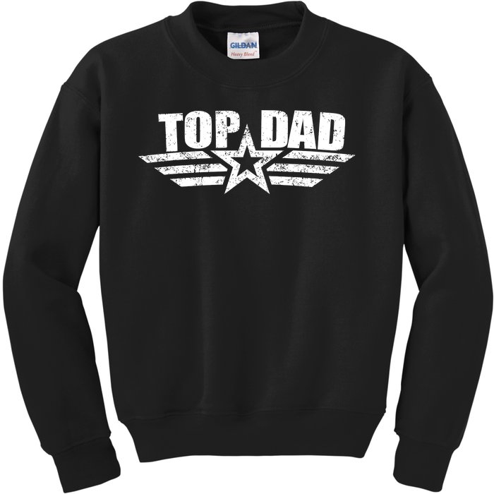 80s Top Dad Fathers Day Gift From Daughter Son Kids Wife Kids Sweatshirt