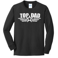 80s Top Dad Fathers Day Gift From Daughter Son Kids Wife Kids Long Sleeve Shirt