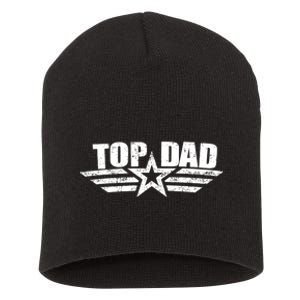 80s Top Dad Fathers Day Gift From Daughter Son Kids Wife Short Acrylic Beanie