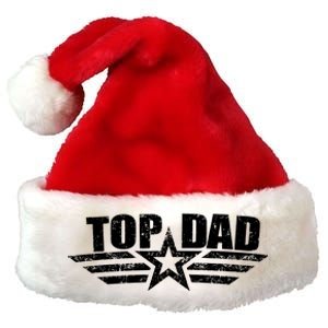 80s Top Dad Fathers Day Gift From Daughter Son Kids Wife Premium Christmas Santa Hat