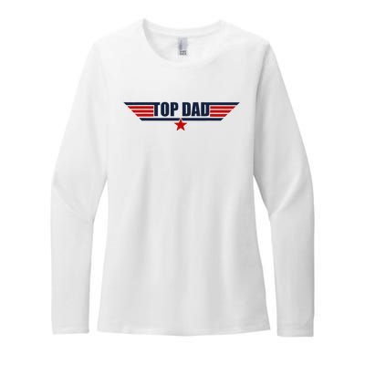 80s Top Dad Fathers Day Gift From Daughter Son Womens CVC Long Sleeve Shirt