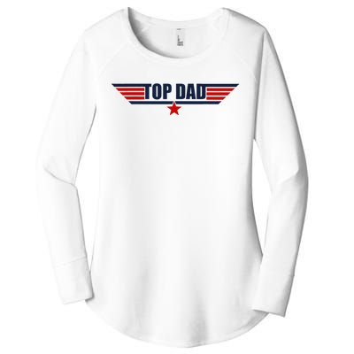 80s Top Dad Fathers Day Gift From Daughter Son Women's Perfect Tri Tunic Long Sleeve Shirt