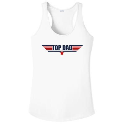 80s Top Dad Fathers Day Gift From Daughter Son Ladies PosiCharge Competitor Racerback Tank