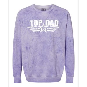 80s Top Dad Fathers Day Gift From Daughter Son Kids Wife Colorblast Crewneck Sweatshirt