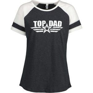 80s Top Dad Fathers Day Gift From Daughter Son Kids Wife Enza Ladies Jersey Colorblock Tee