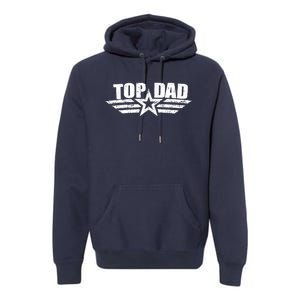 80s Top Dad Fathers Day Gift From Daughter Son Kids Wife Premium Hoodie