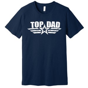 80s Top Dad Fathers Day Gift From Daughter Son Kids Wife Premium T-Shirt