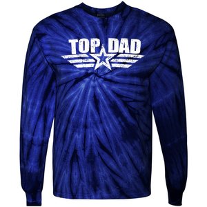 80s Top Dad Fathers Day Gift From Daughter Son Kids Wife Tie-Dye Long Sleeve Shirt