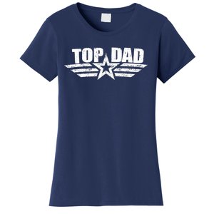 80s Top Dad Fathers Day Gift From Daughter Son Kids Wife Women's T-Shirt