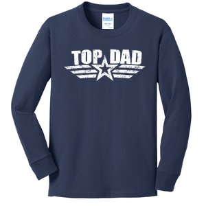 80s Top Dad Fathers Day Gift From Daughter Son Kids Wife Kids Long Sleeve Shirt