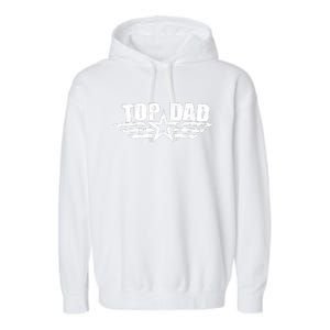 80s Top Dad Fathers Day Gift From Daughter Son Kids Wife Garment-Dyed Fleece Hoodie