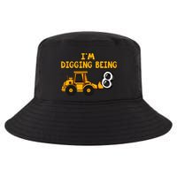 8th Birthday I'm Digging Being Eight Cool Comfort Performance Bucket Hat