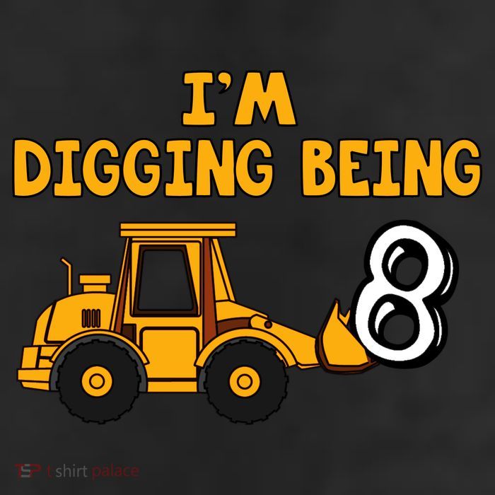 8th Birthday I'm Digging Being Eight 11oz C Handle Ceramic Mug