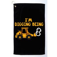8th Birthday I'm Digging Being Eight Golf Towel