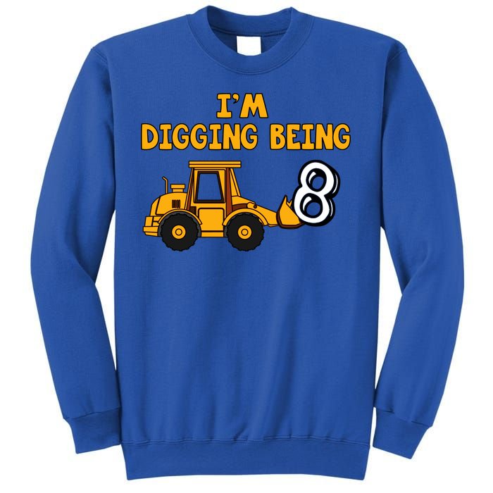 8th Birthday I'm Digging Being Eight Sweatshirt