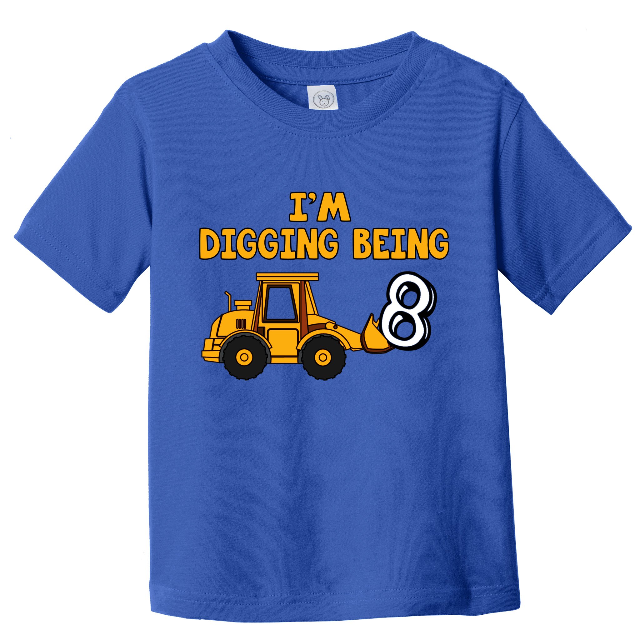 8th Birthday I'm Digging Being Eight Toddler T-Shirt