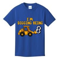 8th Birthday I'm Digging Being Eight Kids T-Shirt
