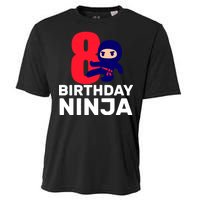 8th Birthday Ninja Cooling Performance Crew T-Shirt