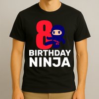 8th Birthday Ninja T-Shirt