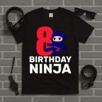 8th Birthday Ninja T-Shirt