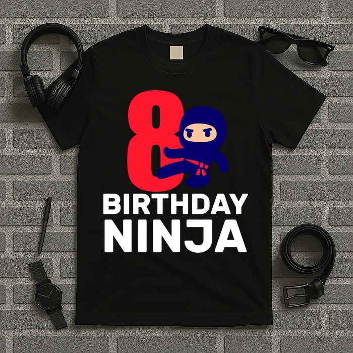 8th Birthday Ninja T-Shirt