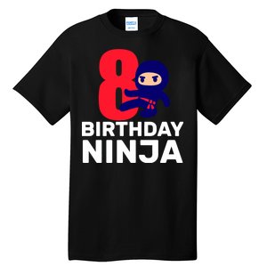 8th Birthday Ninja Tall T-Shirt