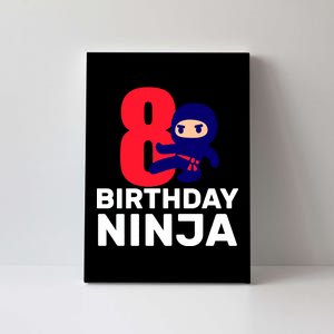 8th Birthday Ninja Canvas