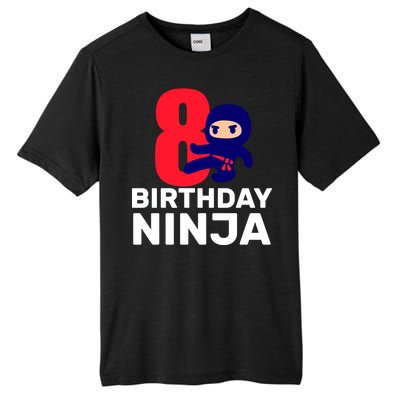 8th Birthday Ninja Tall Fusion ChromaSoft Performance T-Shirt