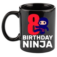 8th Birthday Ninja 11oz C Handle Ceramic Mug