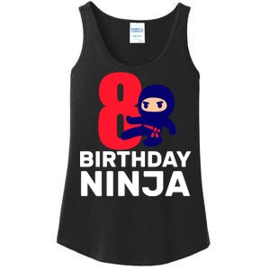 8th Birthday Ninja Ladies Essential Tank