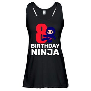 8th Birthday Ninja Ladies Essential Flowy Tank