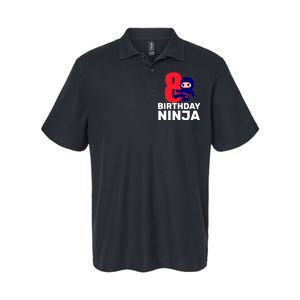 8th Birthday Ninja Softstyle Adult Sport Polo