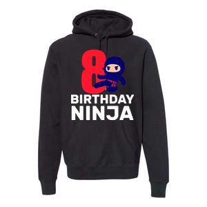 8th Birthday Ninja Premium Hoodie